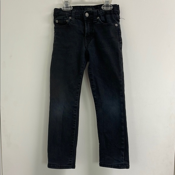 Polo by Ralph Lauren Kids Black Hampton Straight Jeans (Boys Size 5) - Picture 1 of 7